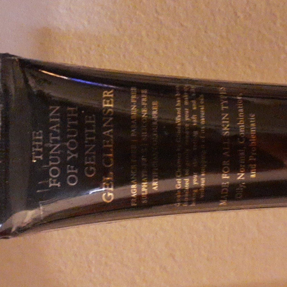The Fountain of youth gel cleanser make up remover.